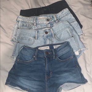 Denim shorts